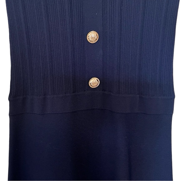 KAREN MILLEN Ribbed Knit Maxi Dress - Navy - Picture 5 of 8